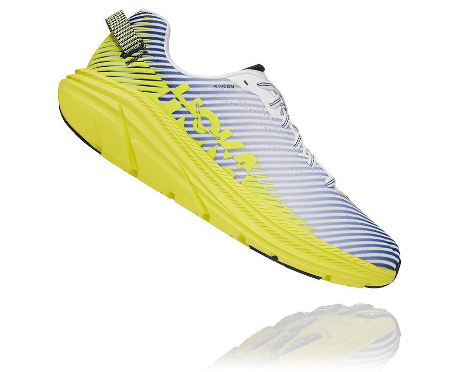 Hoka One One Løbesko Herre - Rincon 2 - Hvide/Blå - 903684KNB